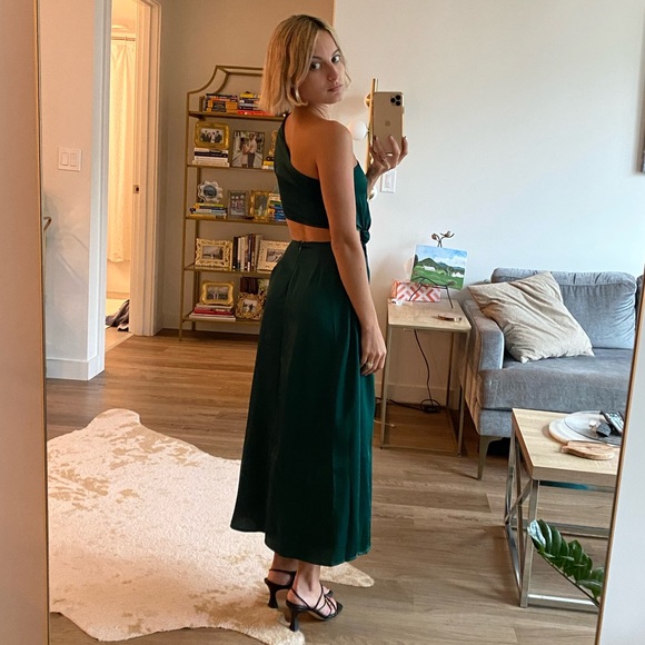 Dark Emerald Green Dress - Picture 2 of 7